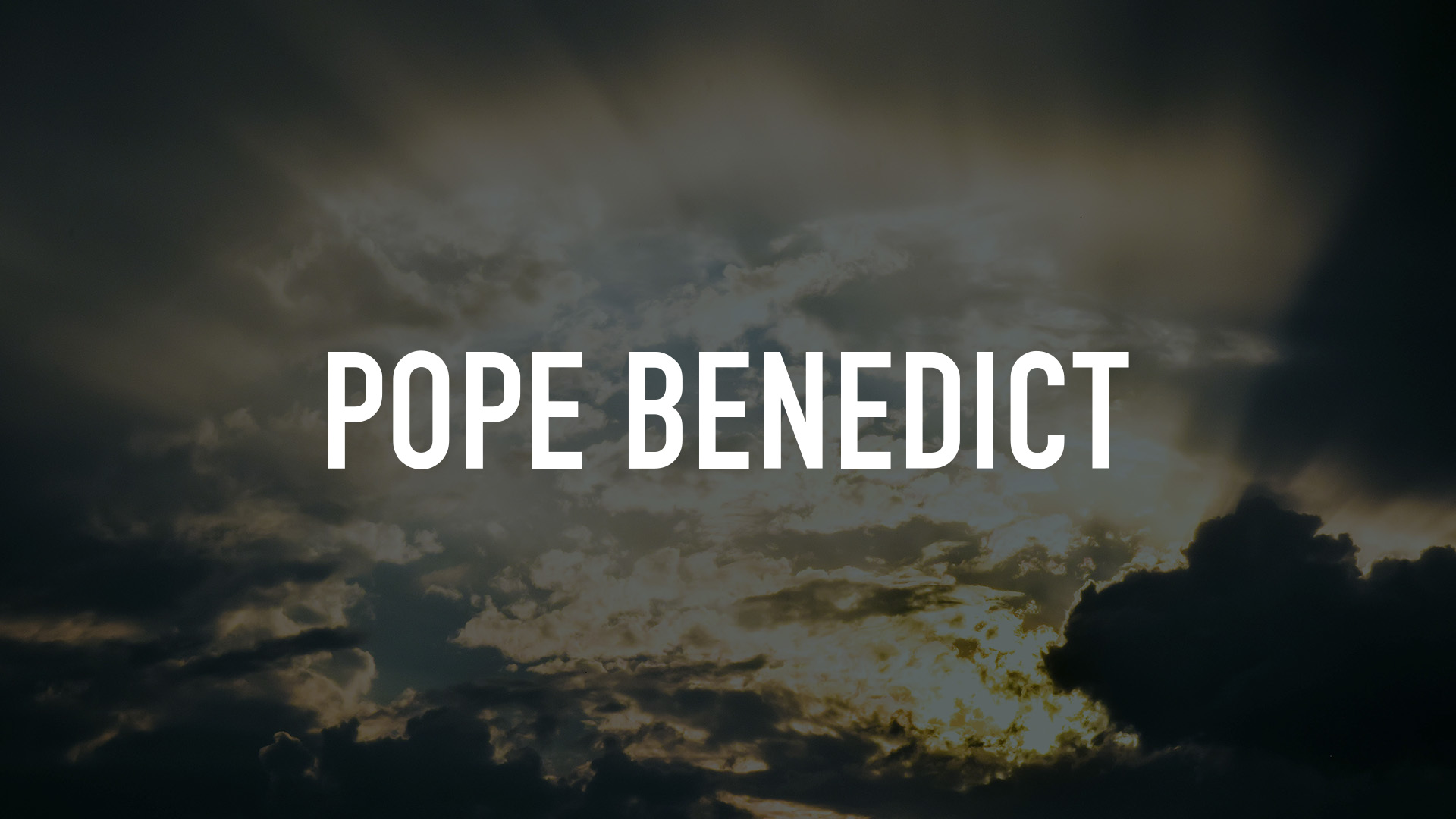 Pope Benedict
